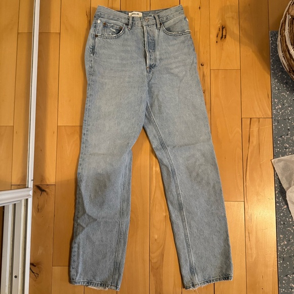 AGOLDE 90's Mid Rise Loose Fit in Snapshot (Fits High Rise; fits size 24/25) - Picture 9 of 9